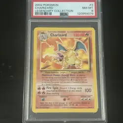 2002 Pokemon Legendary Collection Charizard #3 PSA 8 - Image 1