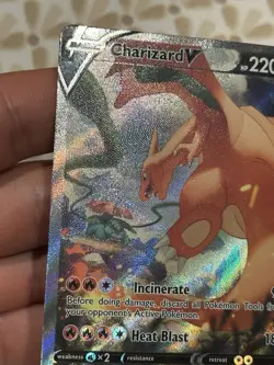 Pokemon TCG Charizard V 154/172 Brilliant Stars Alternate Alt Art LP - Image 2
