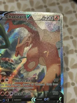 Pokemon TCG Charizard V 154/172 Brilliant Stars Alternate Alt Art LP - Image 3
