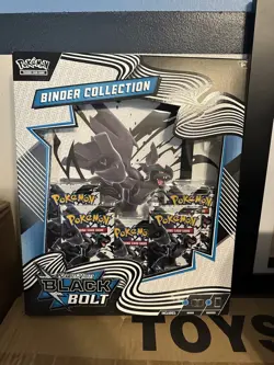 Pokemon TCG: S&V Black Bolt Binder Collection Factory Sealed Box - Image 1
