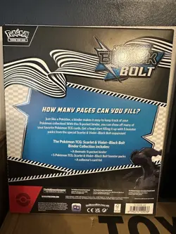 Pokemon TCG: S&V Black Bolt Binder Collection Factory Sealed Box - Image 2