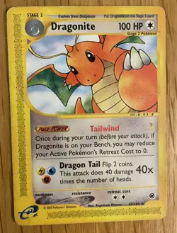 Dragonite 43/165 Expedition Base Non-Holo Rare Heavily Played WOTC 2002 - Image 1