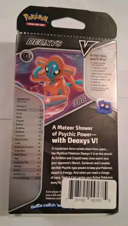 Pokemon Deoxys V Battle Starter Deck Ready-to-Play 60-Card Sealed - Image 4
