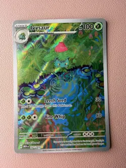 Pokemon S&V 151 Bulbasaur, Ivysaur & Venusaur Ex Art Rare 3 Card English Lot NM - Image 4