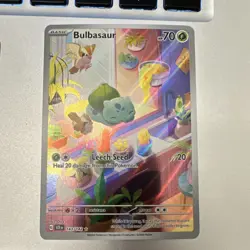 Pokemon Bulbasaur Full Art Illustration Rare Holo 143/142 Sv07: Stellar Crown - Image 1