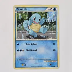 Squirtle 63/95 Common HS Unleashed MP Pokemon - Image 1