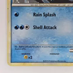 Squirtle 63/95 Common HS Unleashed MP Pokemon - Image 4