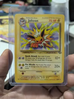 Pokemon Jolteon TCG Jungle 20/64 Regular Rare Non-Holo MP - Image 1