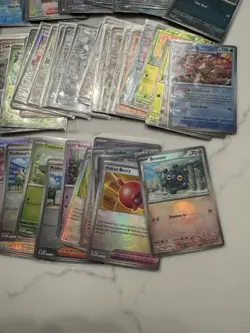 Pokemon Prismatic Evolutions Poke ball Pokeball Reverse Holos Lot Of 82 - Image 2