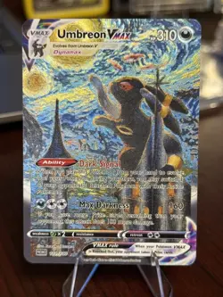 Umbreon VMAX Van Gogh Starry Night High Textured FAN ART Moonbreon - Image 1