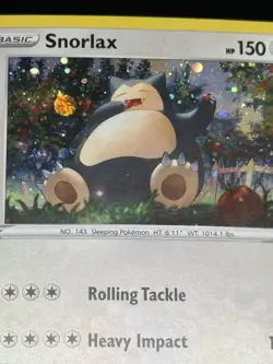 Pokemon: 2020 Snorlax Rare Cosmos Holo 140/202 - SWSH Base Set Promo Variant - Image 1