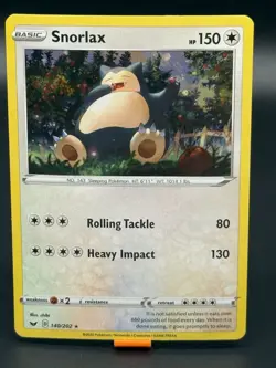 Pokemon: 2020 Snorlax Rare Cosmos Holo 140/202 - SWSH Base Set Promo Variant - Image 2