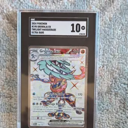 Pokemon Greninja ex Ultra Rare Holo Twilight Masquerade 198/167 SGC 10 2024 - Image 1