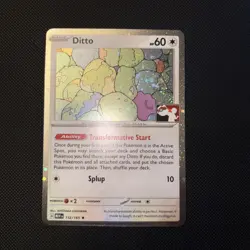 Holo Ditto 132/165 Play Pokemon Prize Pack Series 6 Stamp 151 - Scarlet & Violet - Image 1