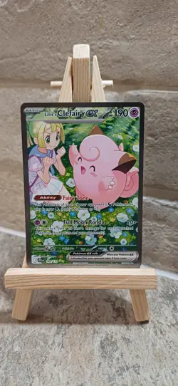 Pokemon TCG Journey Together Lillie's Clefairy EX 184/159 NM - Image 1
