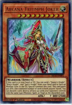 Arcana Triumph Joker KICO-EN001 Yu-Gi-Oh TCG 1st Edition - Image 1