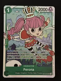 Perona SR Legacy of the Master OP12-034 LP-NM One Piece Card - Image 1