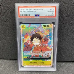 One Piece Monkey D Luffy 500 Years in the Future OP07-109 Alternative Art PSA 10 - Image 1