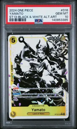 2024 ONE PIECE ST13 THREE BROTHERS #016 YAMATO ALT ART PSA 10 - Image 1