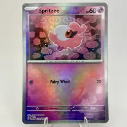 Spritzee Reverse Holo Master Ball 038/131 Prismatic Evolutions Pokemon Card NM - Image 1