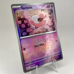 Spritzee Reverse Holo Master Ball 038/131 Prismatic Evolutions Pokemon Card NM - Image 2