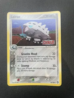 Pokemon Card Lairon 32/108 Reverse Holo Foil EX Power Keepers EX NM - Image 1