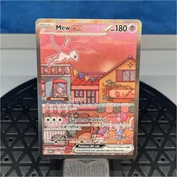Pokemon Mew ex 053 Scarlet & Violet Promo Full Art Holo EX 180 HP Card - Image 1