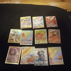 Pokemon GX Full Art Foil Gallade Masquerain Blaziken Rayquaza 7 Card Lot - Image 1
