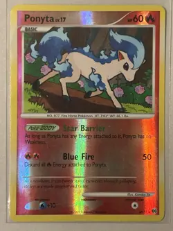 Pokemon TCG Ponyta (Shiny) Reverse Holo Rare Card SH11 Arceus - Image 1