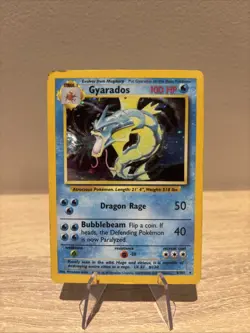 Pokemon Gyarados TCG Base Set Holo Card 6/102 Unlimited Rare - Image 1