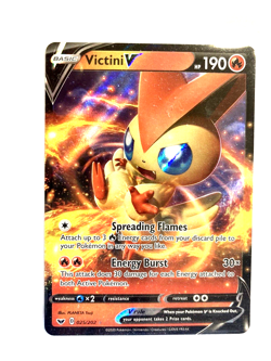 Pokemon Victini V Ultra Rare TCG Sword And Shield Card 25/202 - Image 1