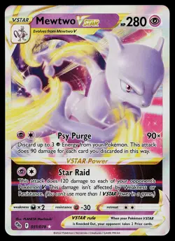 Pokemon Card - Mewtwo VSTAR Pokemon GO 031/078 Ultra Rare - Image 1