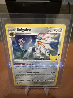 Solgaleo 021/025 Celebrations Holo Pokemon Card NM - Image 1