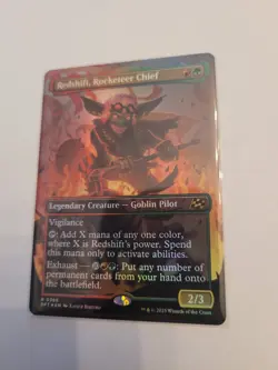NM Borderless Foil Redshift, Rocketeer Chief, MTG, Aetherdrift, Magic, 366 - Image 2