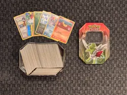 2009 Shaymin Tin Full of Bulk Pokemon Cards - Image 1