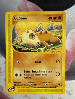 Pokemon TCG Cubone Expedition Base Set 103/165, Regular Common - Image 1