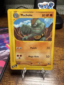 Pokemon TCG Expedition Base Set Machoke Card #85/165 LP Condition - Image 1