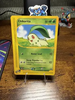 Pokemon TCG Chikorita Expedition Card 100/165 Regular Common - Image 1