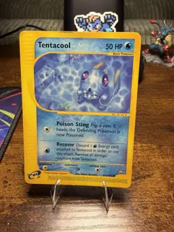 Pokemon Tentacool 113/147 Aquapolis 2002 TCG E-Series Rare Non-Holo Card - Image 1