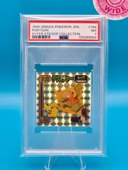 PSA 7 - 1998 AMADA POKEMON JAPANESE HYPER STICKER COLLECTION 180 PORYGON - Image 1