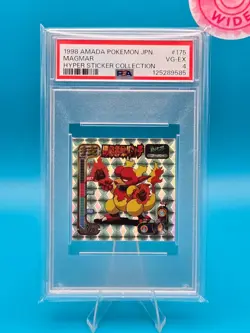 PSA 4 - 1998 AMADA POKEMON JAPANESE HYPER STICKER COLLECTION 175 MAGMAR - Image 1