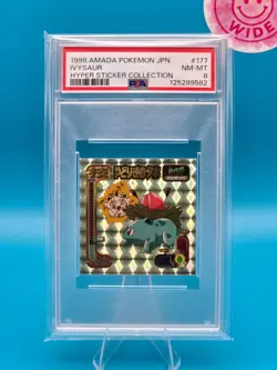PSA 8 - 1998 AMADA POKEMON JAPANESE HYPER STICKER COLLECTION 177 IVYSAUR - Image 1