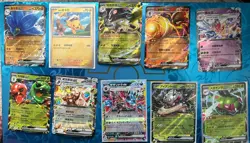 Pokemon Lot, 10 Ex V Shiny Full Art Holo Ultra Rare Mixed Languages - I Combine! - Image 1