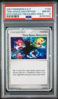 Time-Space Distortion 124/123 Mysterious Treasures Holo Pokemon 2007 PSA 8 - Image 1