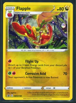 Flapple Holo SWSH189 Black Star Promo Pokemon 2022 Sword & Shield - LP/NM - Image 1