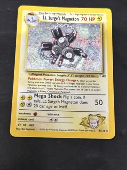 2000 Pokemon Gym Challenge Lt. Surge’s Magneton 8/132 Holo - Image 1