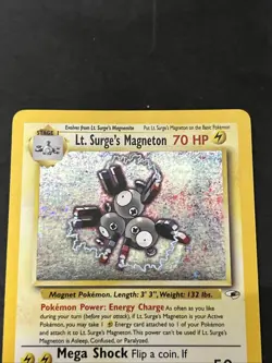 2000 Pokemon Gym Challenge Lt. Surge’s Magneton 8/132 Holo - Image 3