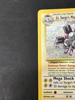 2000 Pokemon Gym Challenge Lt. Surge’s Magneton 8/132 Holo - Image 4