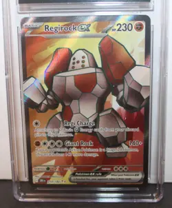 2025 CGC 10 Pokemon Regirock ex 214/182 Full Art Destined Rivals ULTRA RARE - Image 3