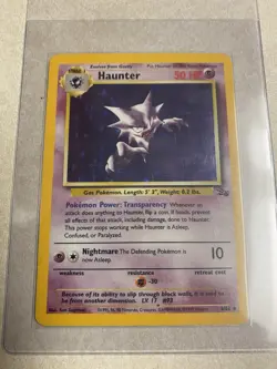 Haunter 6/62 Holo Fossil Rare Pokemon TCG LP Condition 🔥 - Image 1